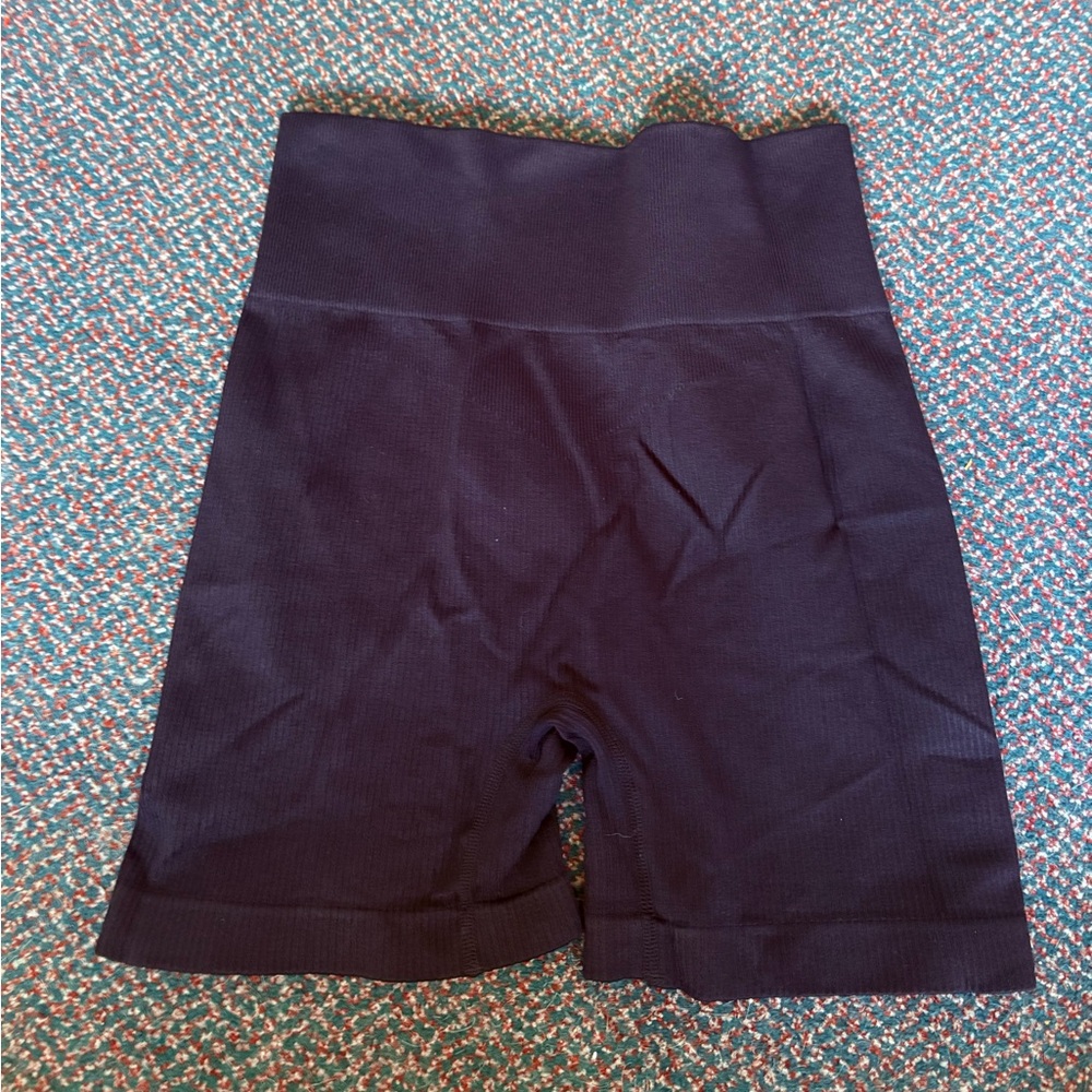 Women's Black High-Waisted gym Shorts